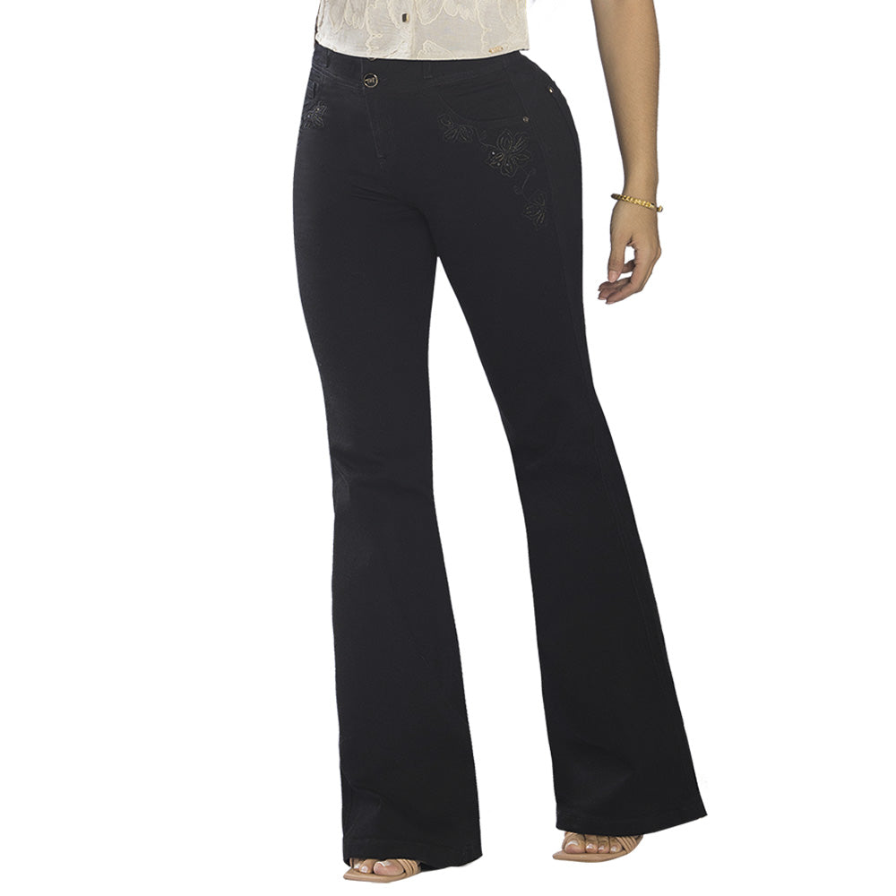 Jeans Push Up Negro Tyt Jeans Fernanda - 38