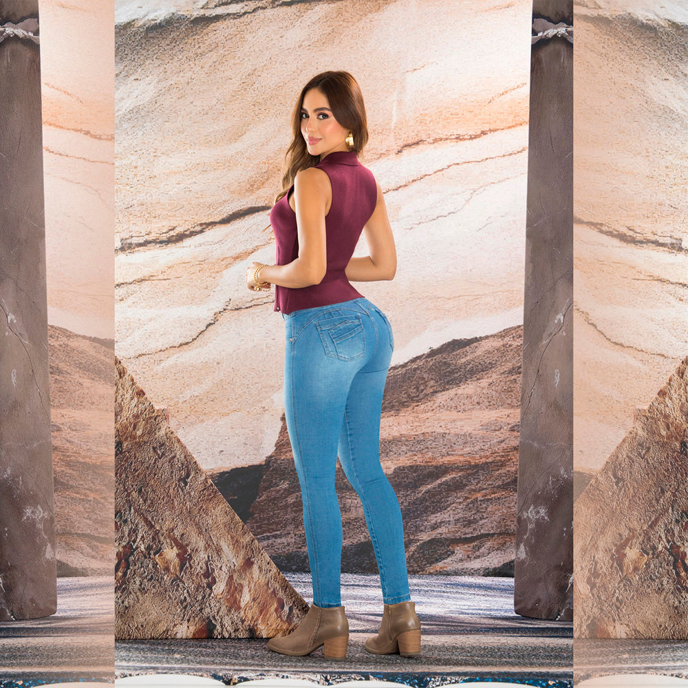 Jeans Push Up Azul Tyt Jeans Fonseca - 40