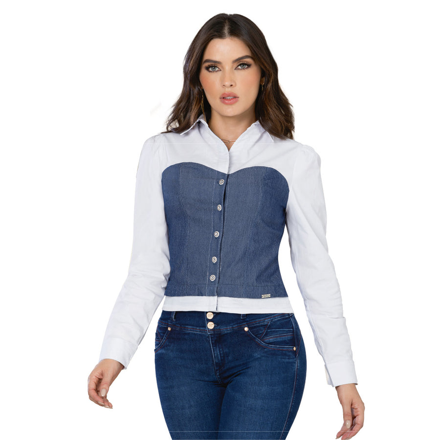 Blusa Ajustada Blanca TyT Kummel