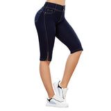 Jeans Push Up Capri Azul Petróleo Tyt Melvin