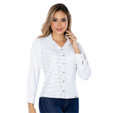 Blusa Confort Blanca TyT Vino