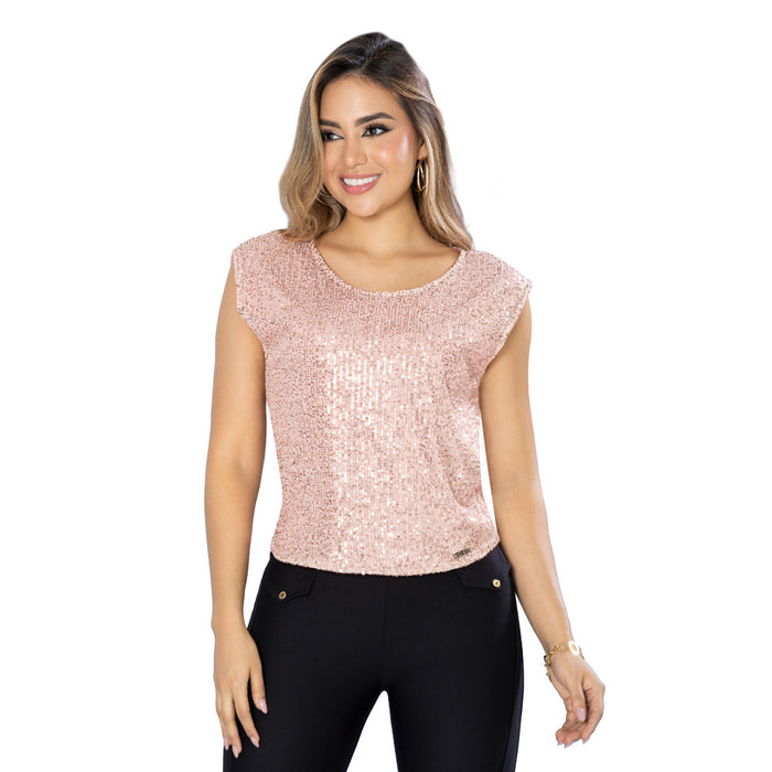 Blusa Lentejuela Rosada TyT Michelada