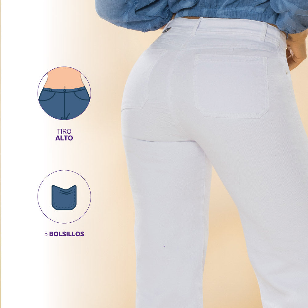 Jean Wide Leg Blanco Tyt Jeans Guajira - 40