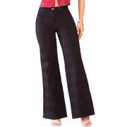Jeans Bota Ancha Negro Mujeron Hechizo - 38