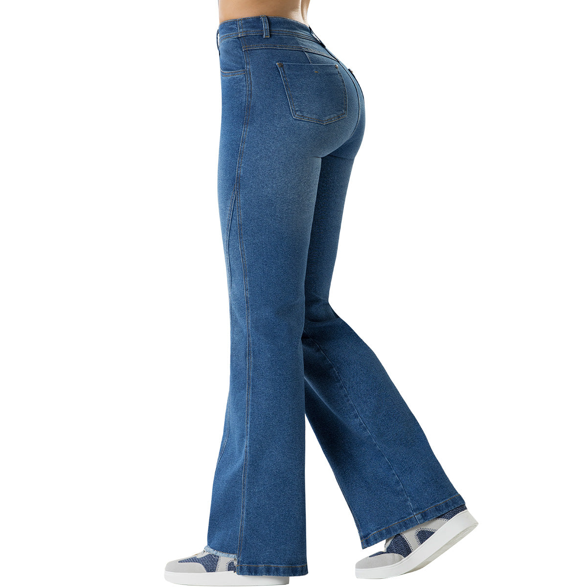 Jean Wide Leg Tiro Alto Azul Medio Tyt Jeans Honor - foto 1