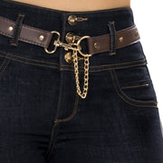 Jean Push Up Tiro Alto Azul Oscuro Tyt Jeans Inglaterra - foto 4