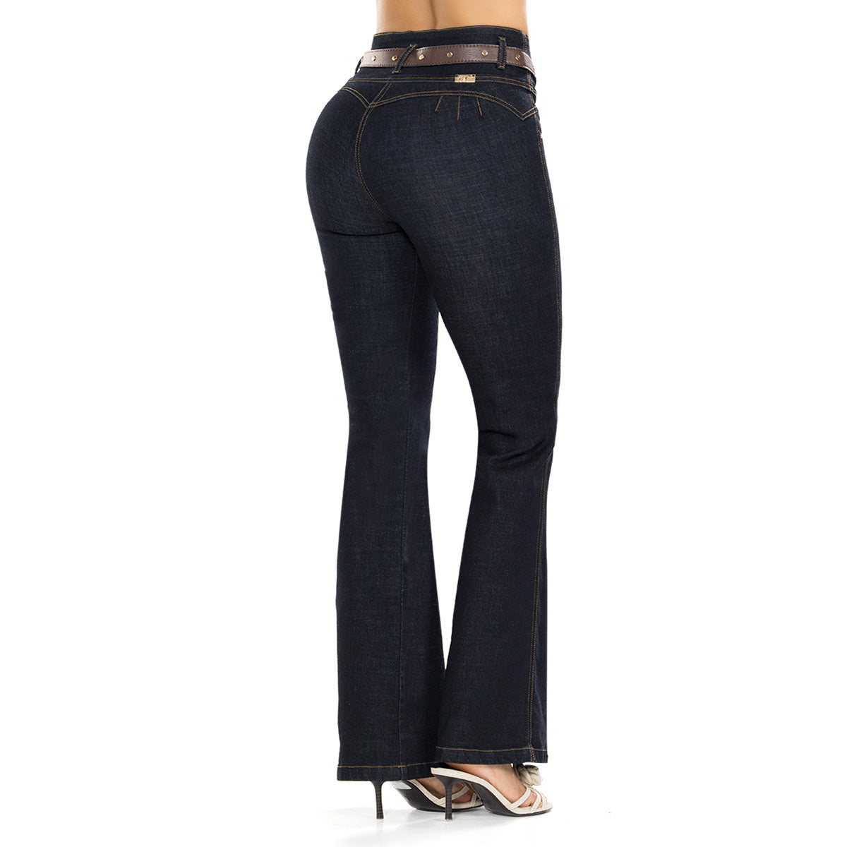 Jean Push Up Tiro Alto Azul Oscuro Tyt Jeans Inglaterra - foto 1