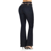 Jean Push Up Tiro Alto Azul Oscuro Tyt Jeans Inglaterra - foto 1