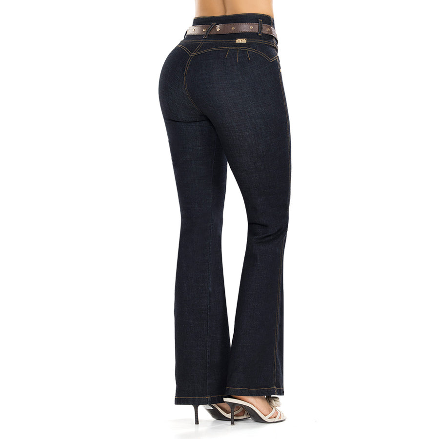 Jean Push Up Tiro Alto Azul Oscuro Tyt Jeans Inglaterra - foto 1