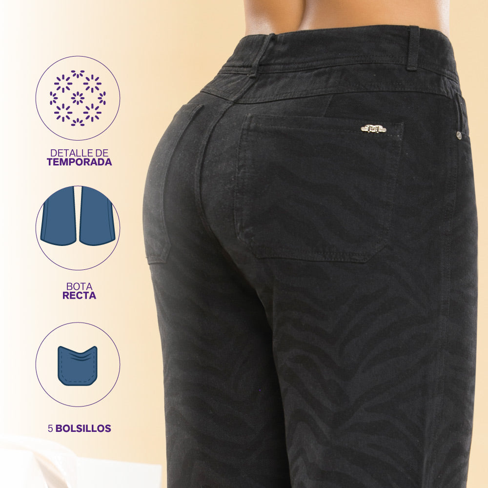Jeans Mom Fit Negro Tyt Jeans Inírida - 40