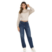 Jean Mom Tiro Alto Azul Tyt Jeans Irán - foto 5