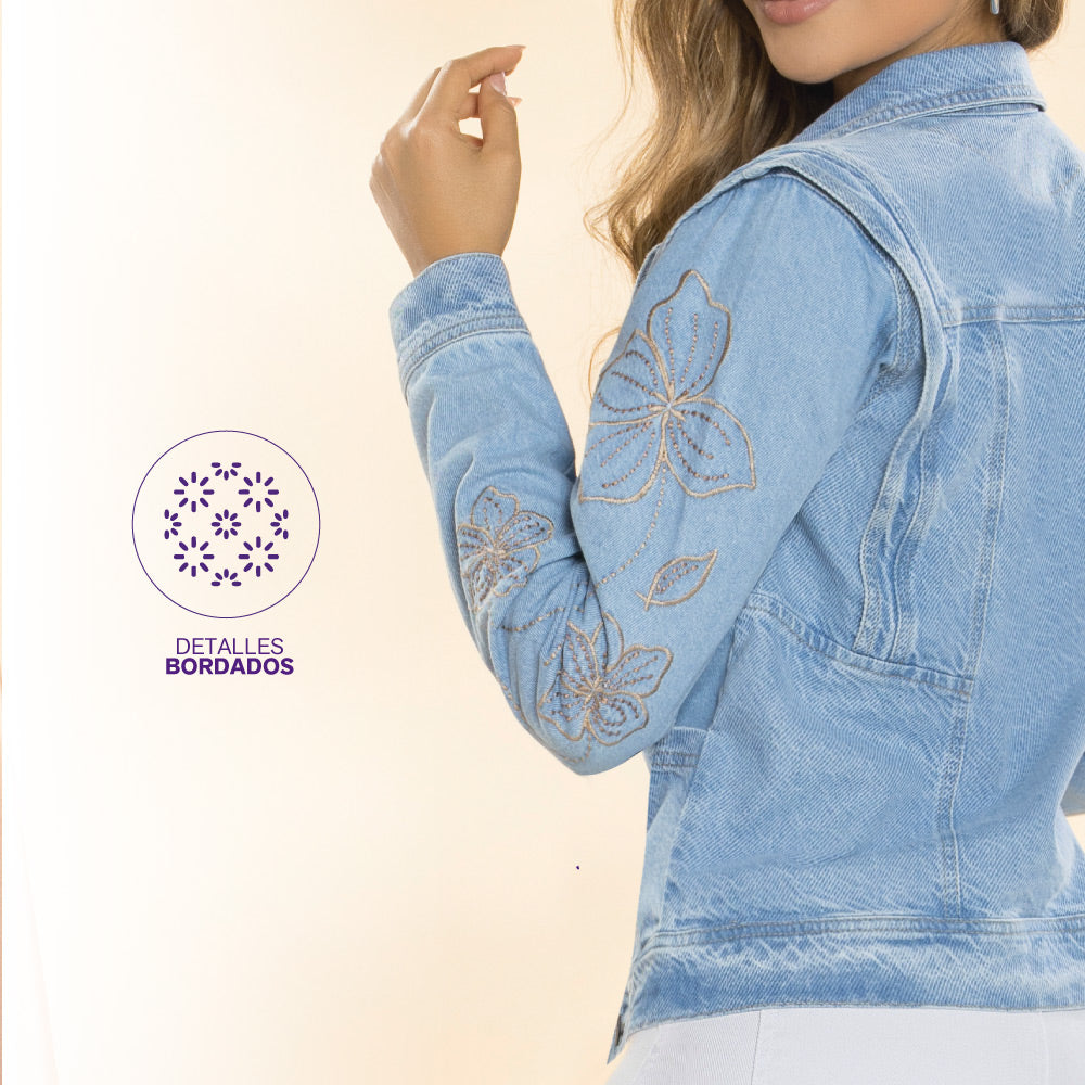 Chaqueta Índigo Azul TyT Jardín