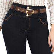Jean Push Up Tiro Alto Azul Tyt Jeans Azafrán - foto 3