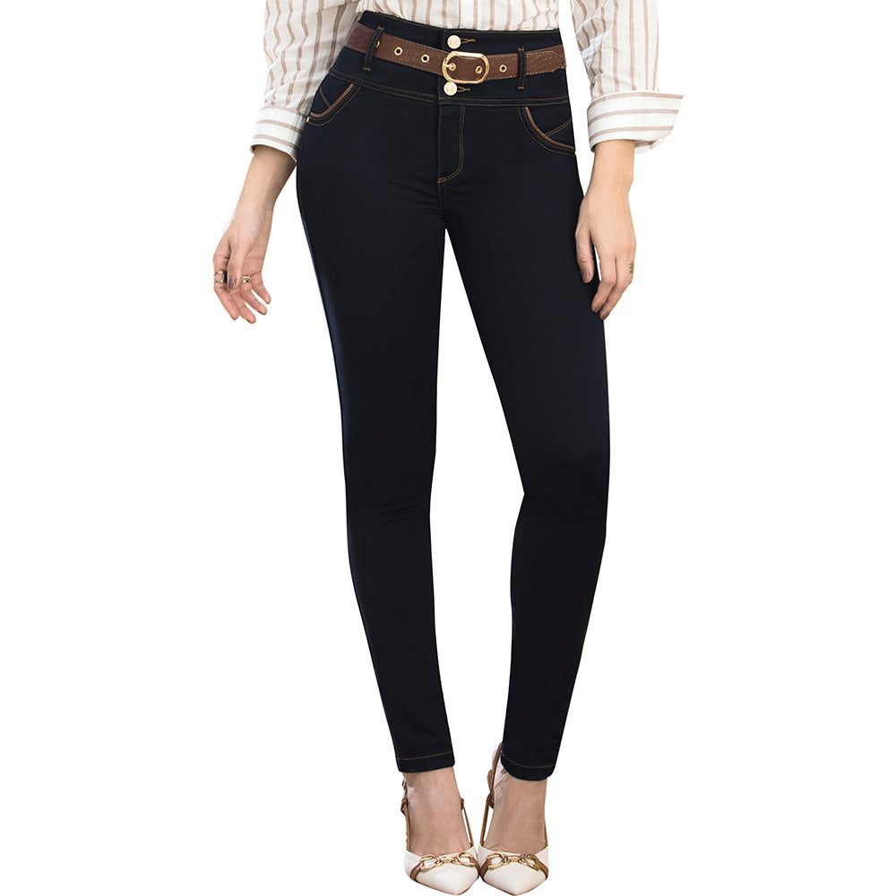 Jean Push Up Tiro Alto Azul Tyt Jeans Azafrán - foto 2