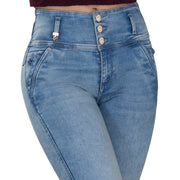 Jean Push Up Tiro Alto Azul Tyt Jeans Caladio - foto 3