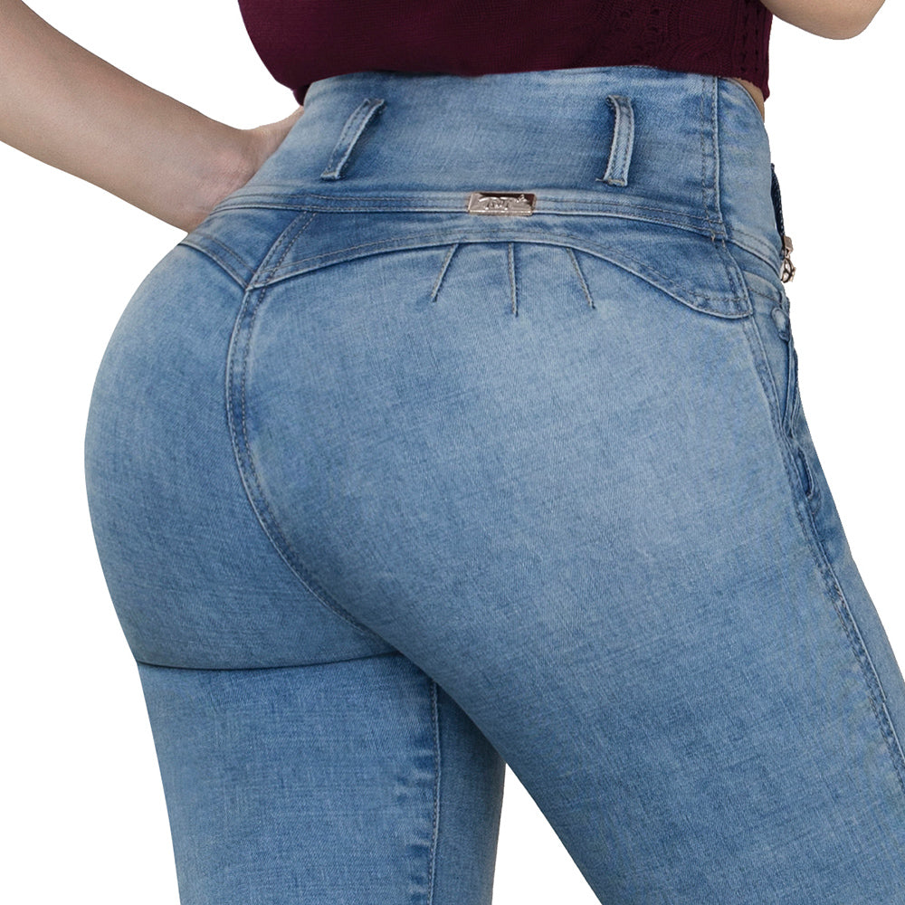 Jean Push Up Tiro Alto Azul Tyt Jeans Caladio - foto 4