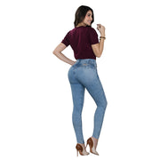 Jean Push Up Tiro Alto Azul Tyt Jeans Caladio - foto 6