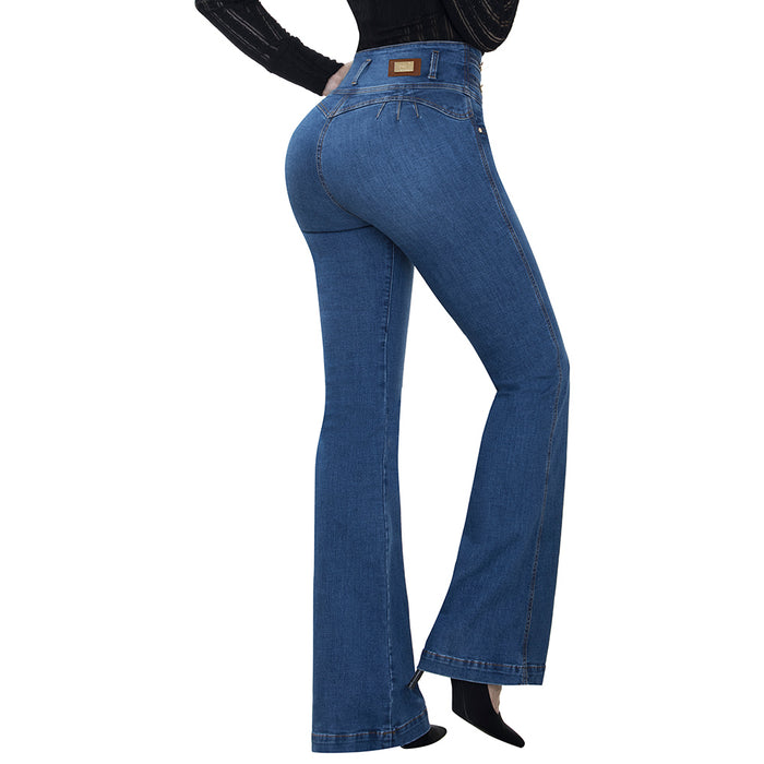 Jean Push Up Tiro Alto Azul Tyt Jeans Cerezo - foto 1