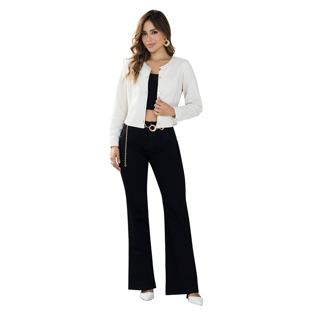 Jean Push Up Tiro Alto Negro Tyt Jeans Olmo - foto 3