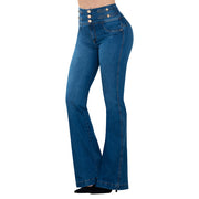 Jean Push Up Tiro Alto Azul Tyt Jeans Cerezo - foto 2