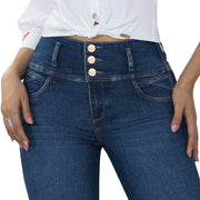 Jean Push Up Tiro Súper Alto Azul Tyt Jeans Gazania - foto 3