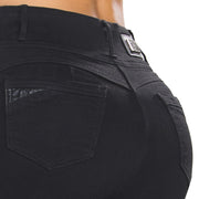 Jean Push Up Tiro Alto Negro Tyt Jeans Costa de Marfil - foto 4