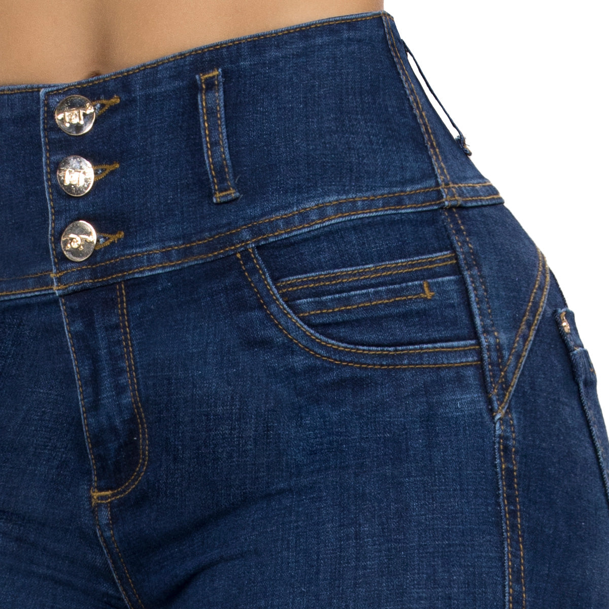 Jean Push Up Tiro Súper Alto Azul Oscuro Tyt Jeans Croacia - foto 3
