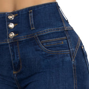 Jean Push Up Tiro Súper Alto Azul Oscuro Tyt Jeans Croacia - foto 3