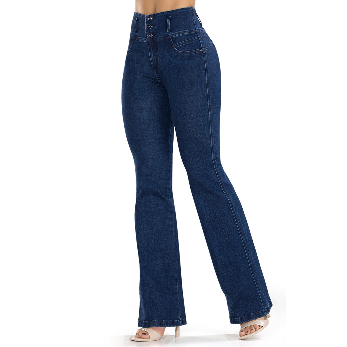 Jean Push Up Tiro Alto Azul Oscuro Tyt Jeans Egipto - foto 2