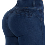 Jean Push Up Tiro Alto Azul Oscuro Tyt Jeans Egipto - foto 4