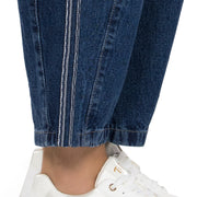 Jean Barrel Tiro Alto Azul Oscuro Tyt Jeans Francia - foto 5