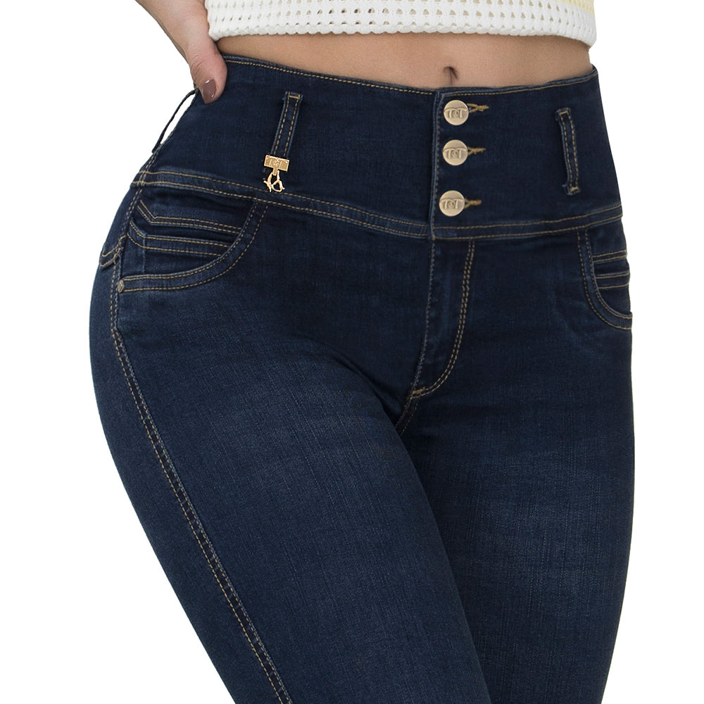 Jean Push Up Tiro Alto Azul Tyt Jeans Lastana - foto 3