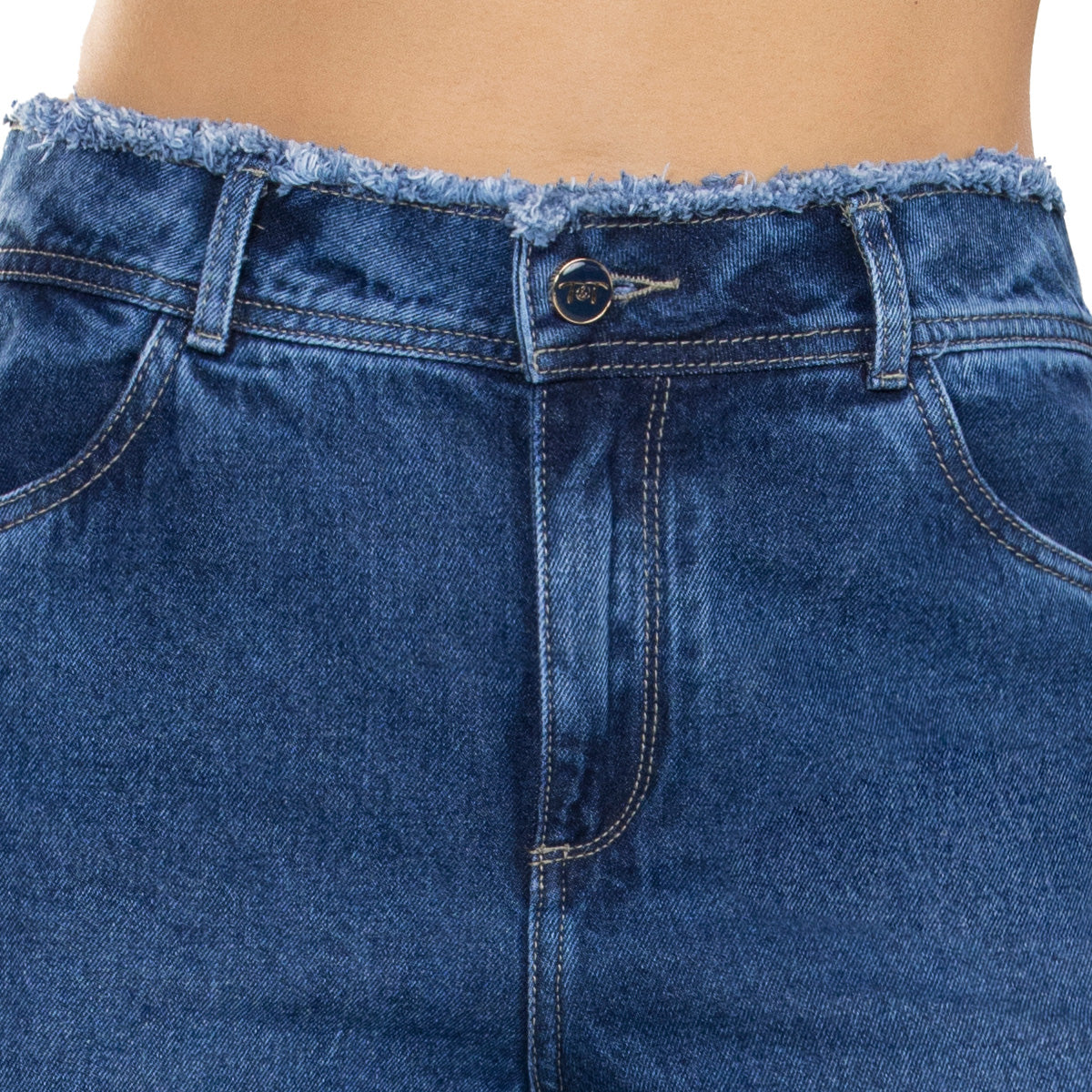 Jean Palazzo Tiro Alto Azul Medio Tyt Jeans Marruecos - foto 3