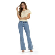 Jean Push Up Tiro Alto Azul Tyt Jeans México - foto 5