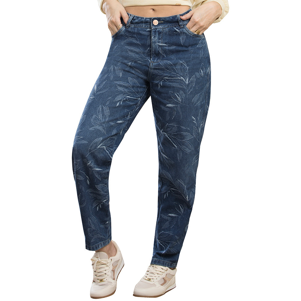 Jean Mom Tiro Alto Azul Tyt Jeans Botánica - foto 2