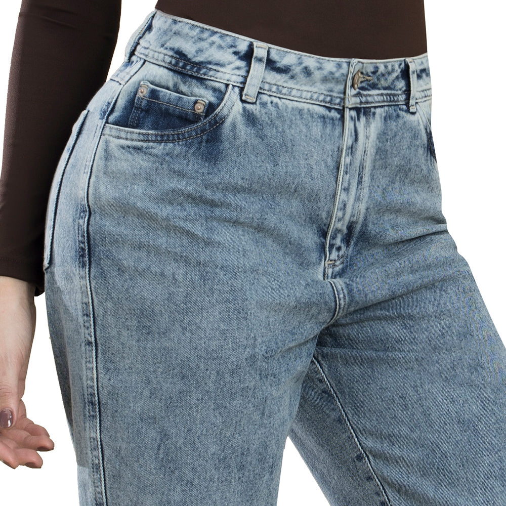 Jean Mom Tiro Alto Azul Tyt Jeans Misterio - foto 4