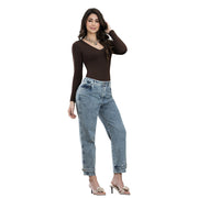 Jean Mom Tiro Alto Azul Tyt Jeans Misterio - foto 6