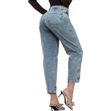 Jean Mom Tiro Alto Azul Tyt Jeans Misterio