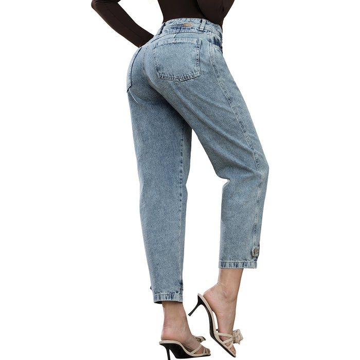 Jean Mom Tiro Alto Azul Tyt Jeans Misterio - foto 1