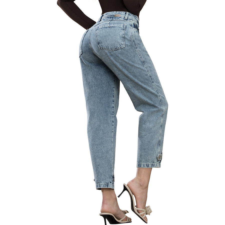 Jean Mom Tiro Alto Azul Tyt Jeans Misterio - foto 1