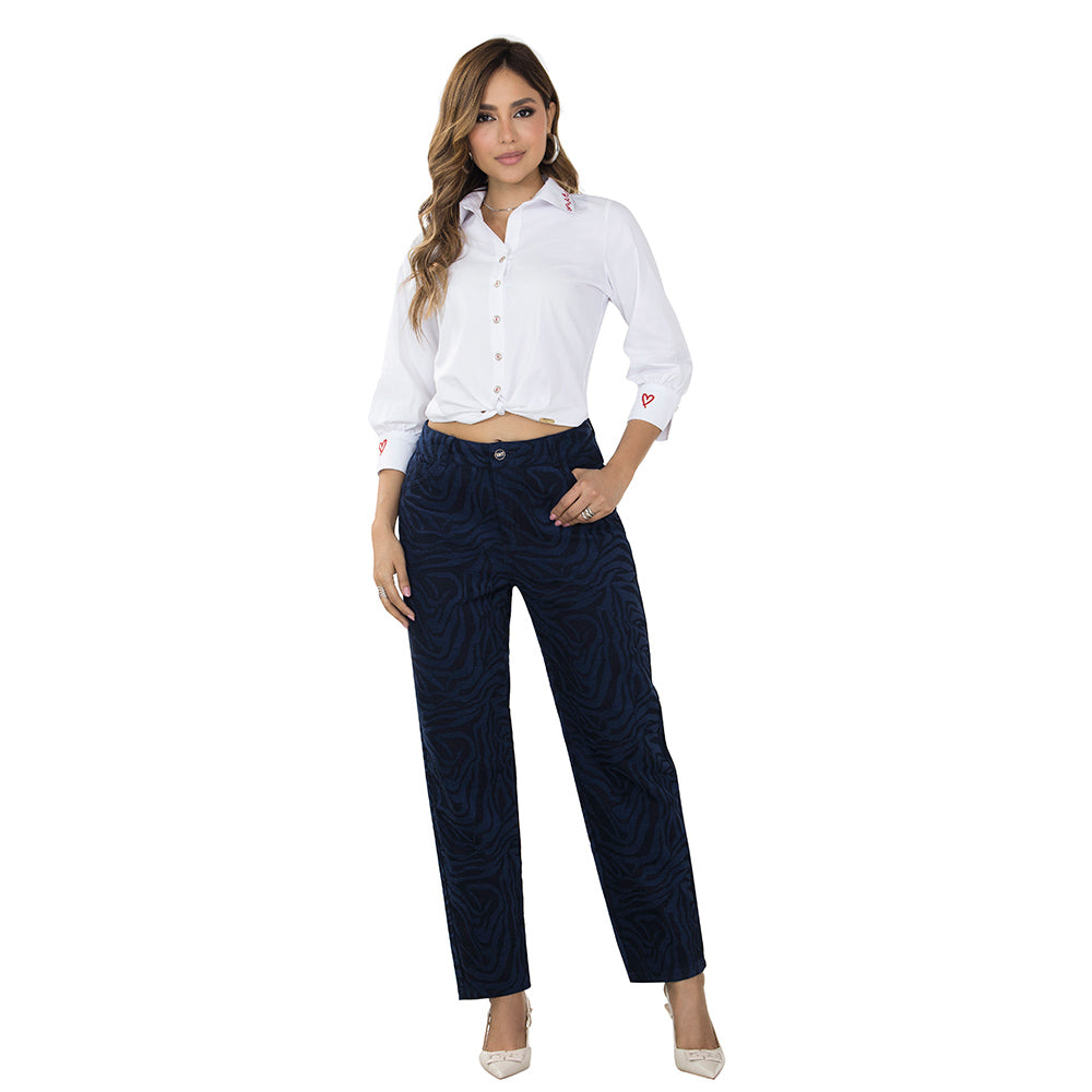 Jean Mom Tiro Alto Azul Tyt Jeans Torrente - foto 4