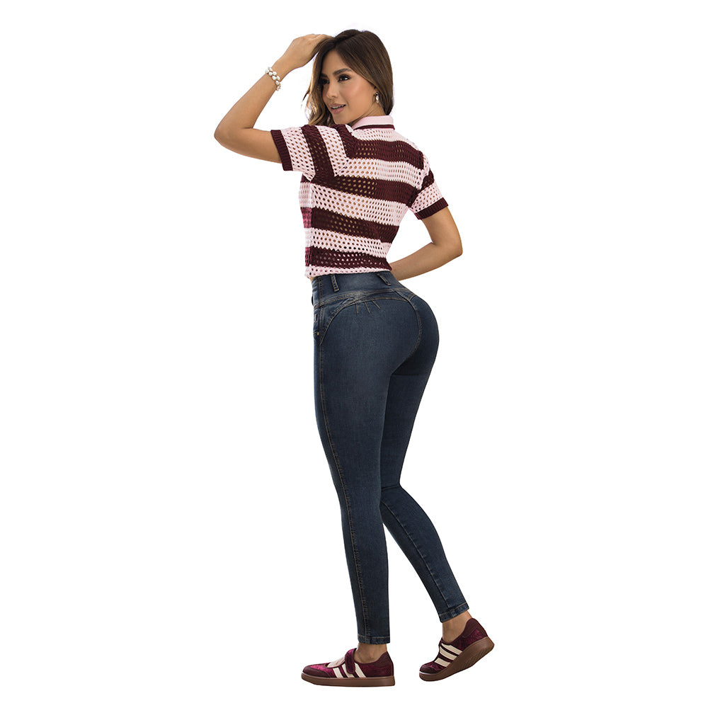 Jean Push Up Tiro Alto Azul Tyt Jeans Néctar - foto 6