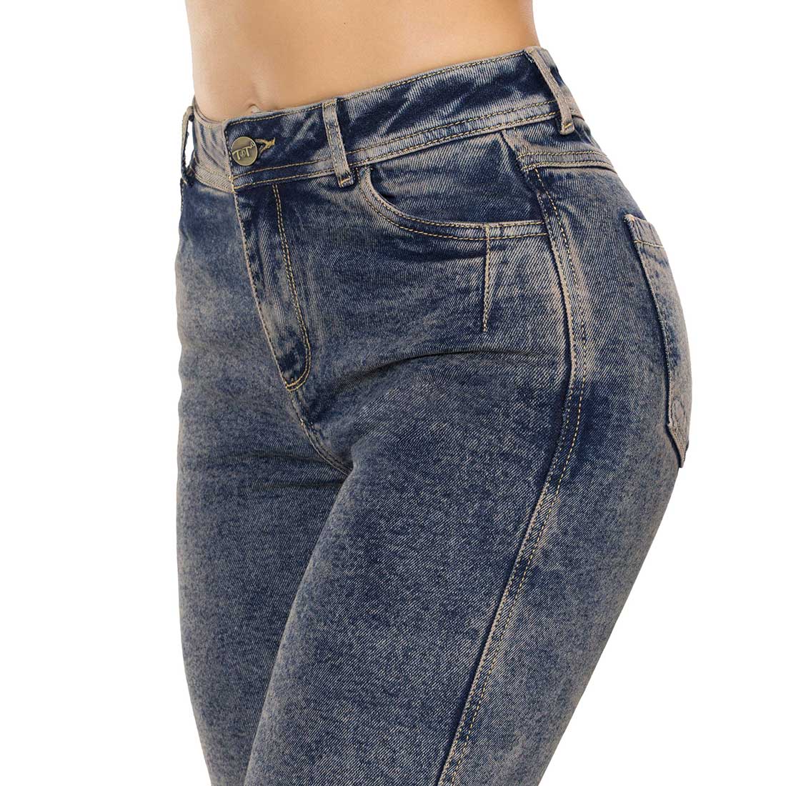 Jean Wide Leg Tiro Alto Azul Tyt Jeans Portugal - foto 4