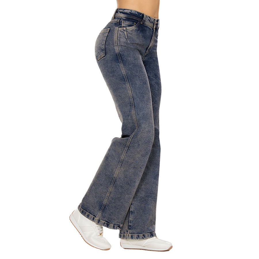 Jean Wide Leg Tiro Alto Azul Tyt Jeans Portugal - foto 1