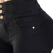 Jean Push Up Tiro Alto Negro Tyt Jeans Quintero - foto 3