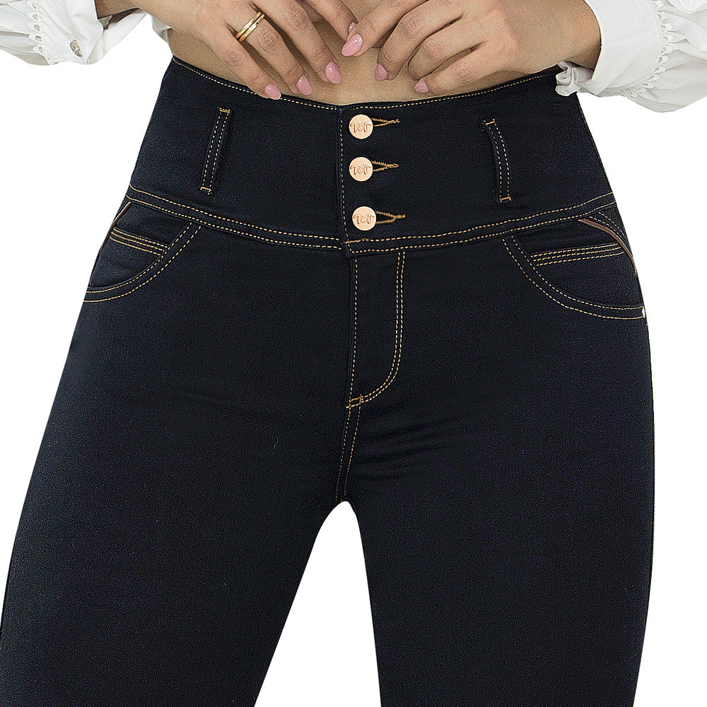 Jean Push Up Tiro Alto Azul Tyt Jeans Semilla - foto 3