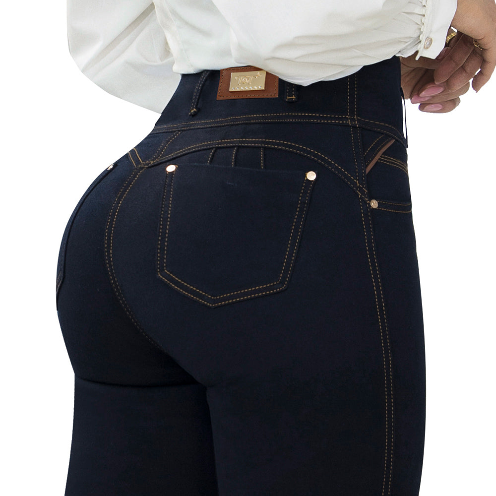 Jean Push Up Tiro Alto Azul Tyt Jeans Semilla - foto 4