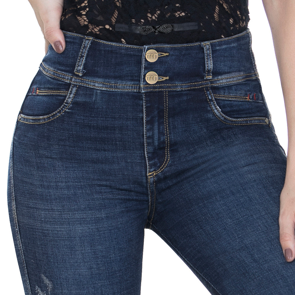 Jean Push Up Tiro Alto Azul Tyt Jeans Melendi - foto 3