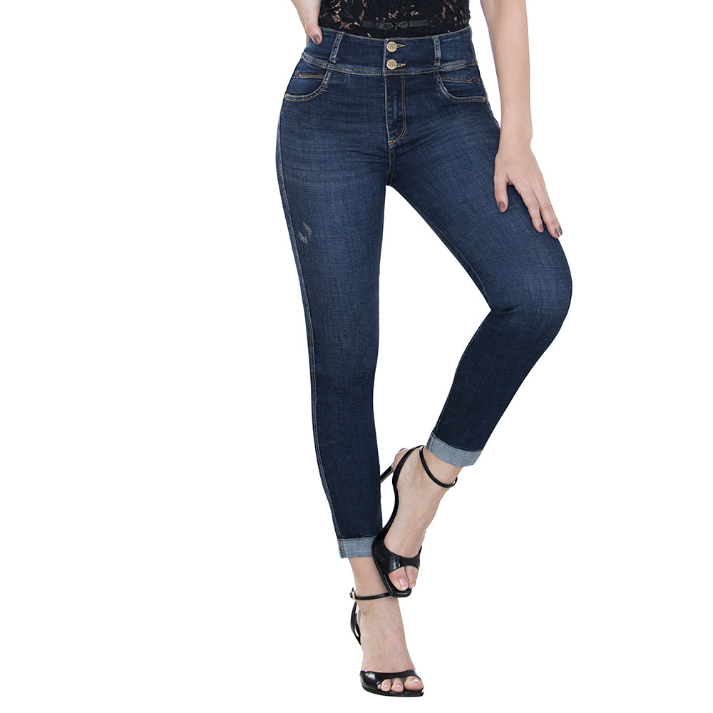 Jean Push Up Tiro Alto Azul Tyt Jeans Melendi - foto 2