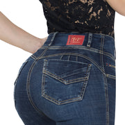 Jean Push Up Tiro Alto Azul Tyt Jeans Melendi - foto 4